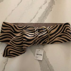 Free People cow leather sash belt M/L Chic!